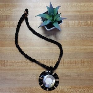 ARTISAN MADE turtle,abalone,beach shell necklace